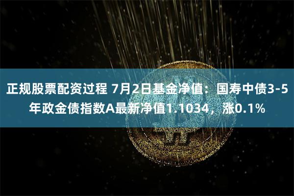 正规股票配资过程 7月2日基金净值：国寿中债3-5年政金债指数A最新净值1.1034，涨0.1%