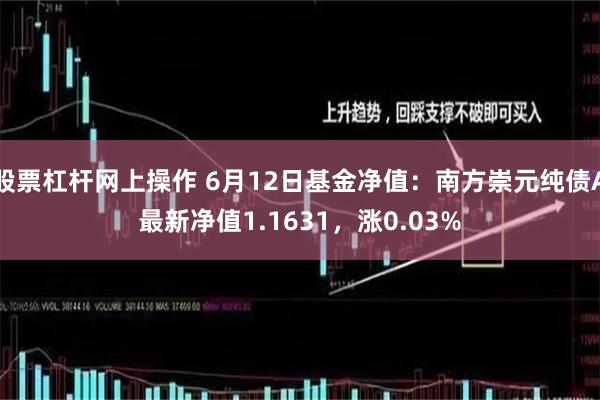 股票杠杆网上操作 6月12日基金净值：南方崇元纯债A最新净值1.1631，涨0.03%