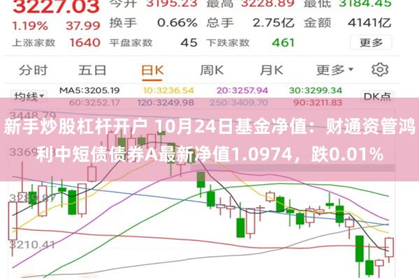 新手炒股杠杆开户 10月24日基金净值：财通资管鸿利中短债债券A最新净值1.0974，跌0.01%
