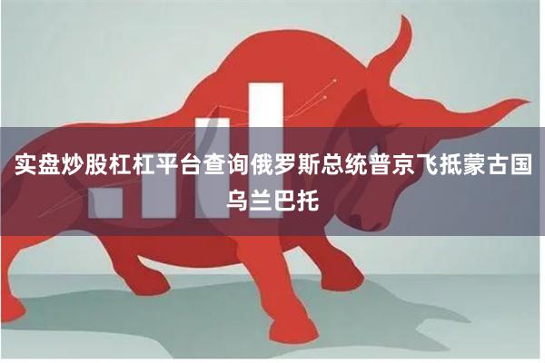 实盘炒股杠杠平台查询俄罗斯总统普京飞抵蒙古国乌兰巴托