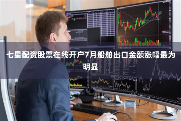 七星配资股票在线开户7月船舶出口金额涨幅最为明显